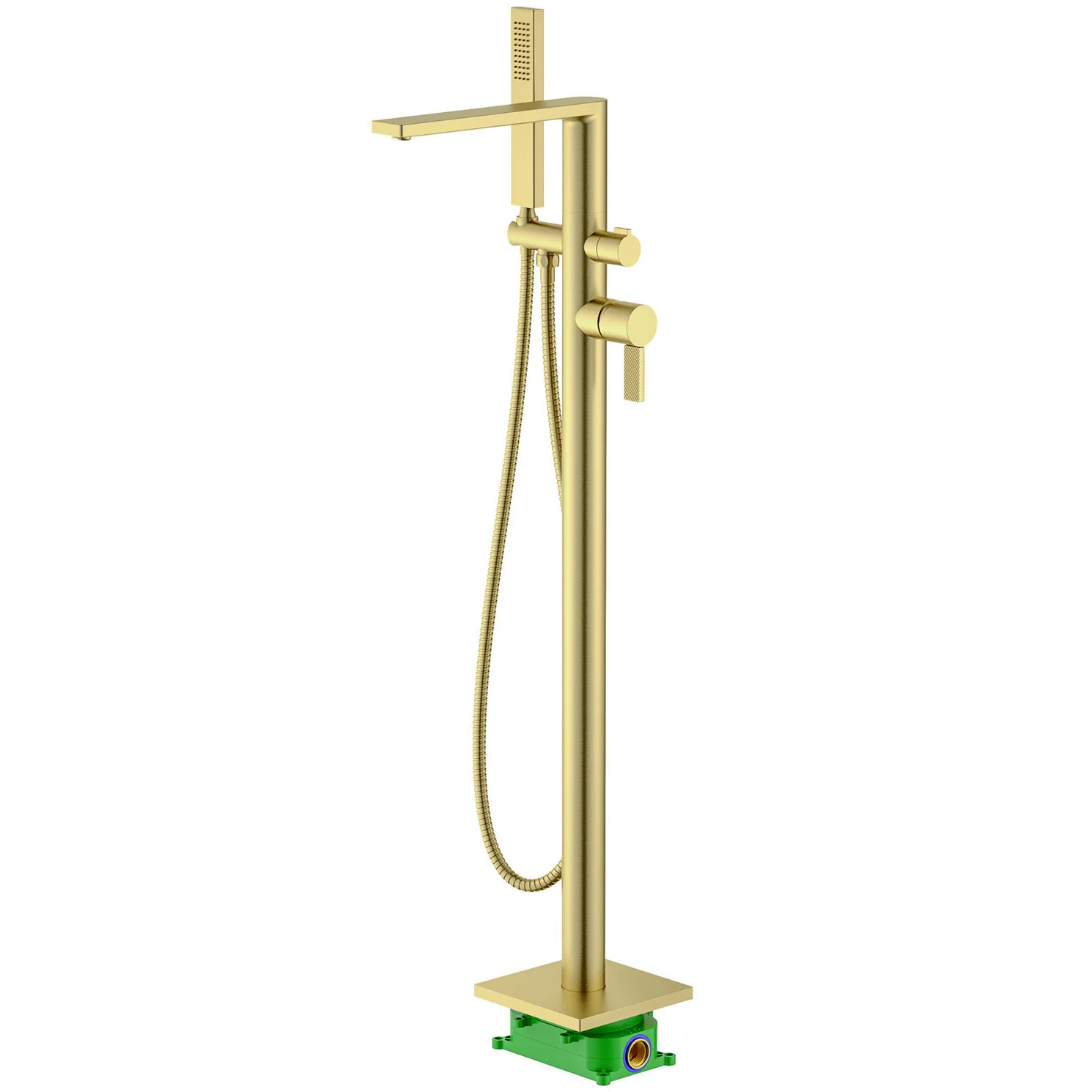 Смеситель напольный для ванны с душем Timo Caisa Brushed Gold, 9010/17Y-CR