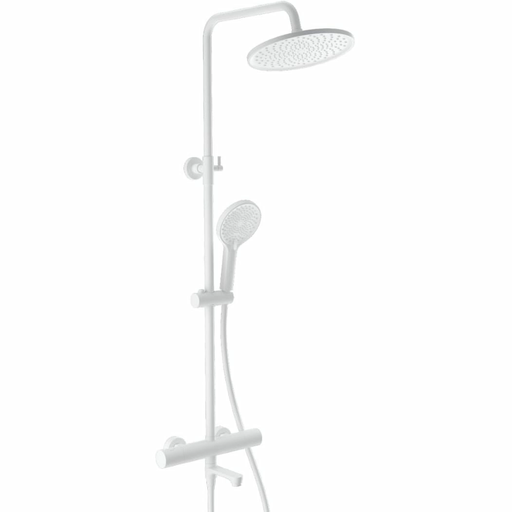 Душевая система с термостатом Wonzon & Woghand белый матовый, WW-B3069-MB
