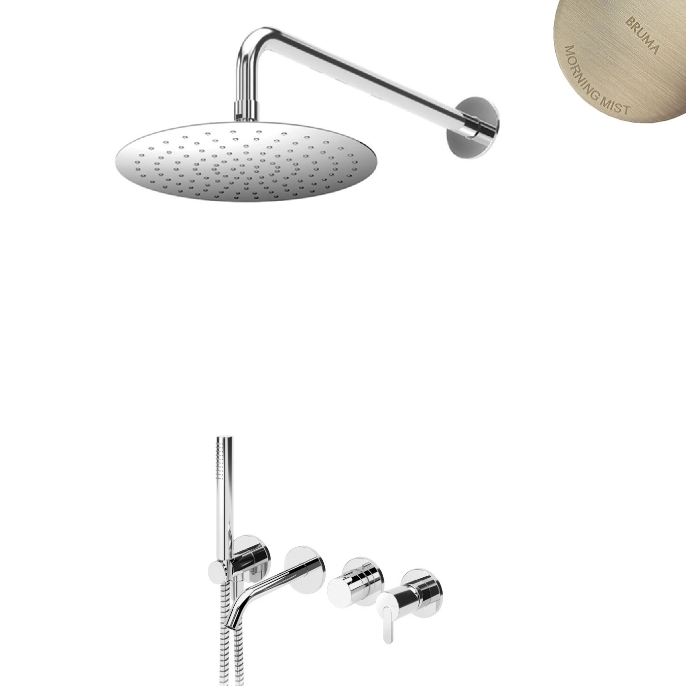 Система скрытого монтажа Bruma Leaf на 3 потока, 1455265MM+1455914MM+1456403MM+1673123MM