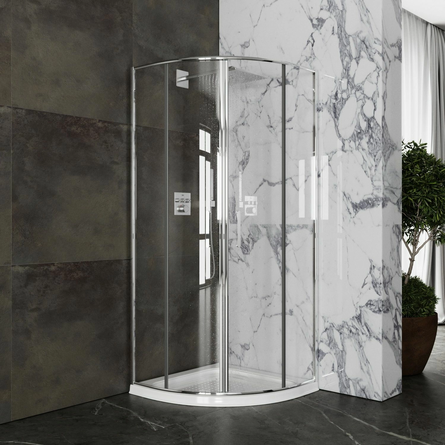 Душевой уголок Roxen Doha 90x90, 55080-90
