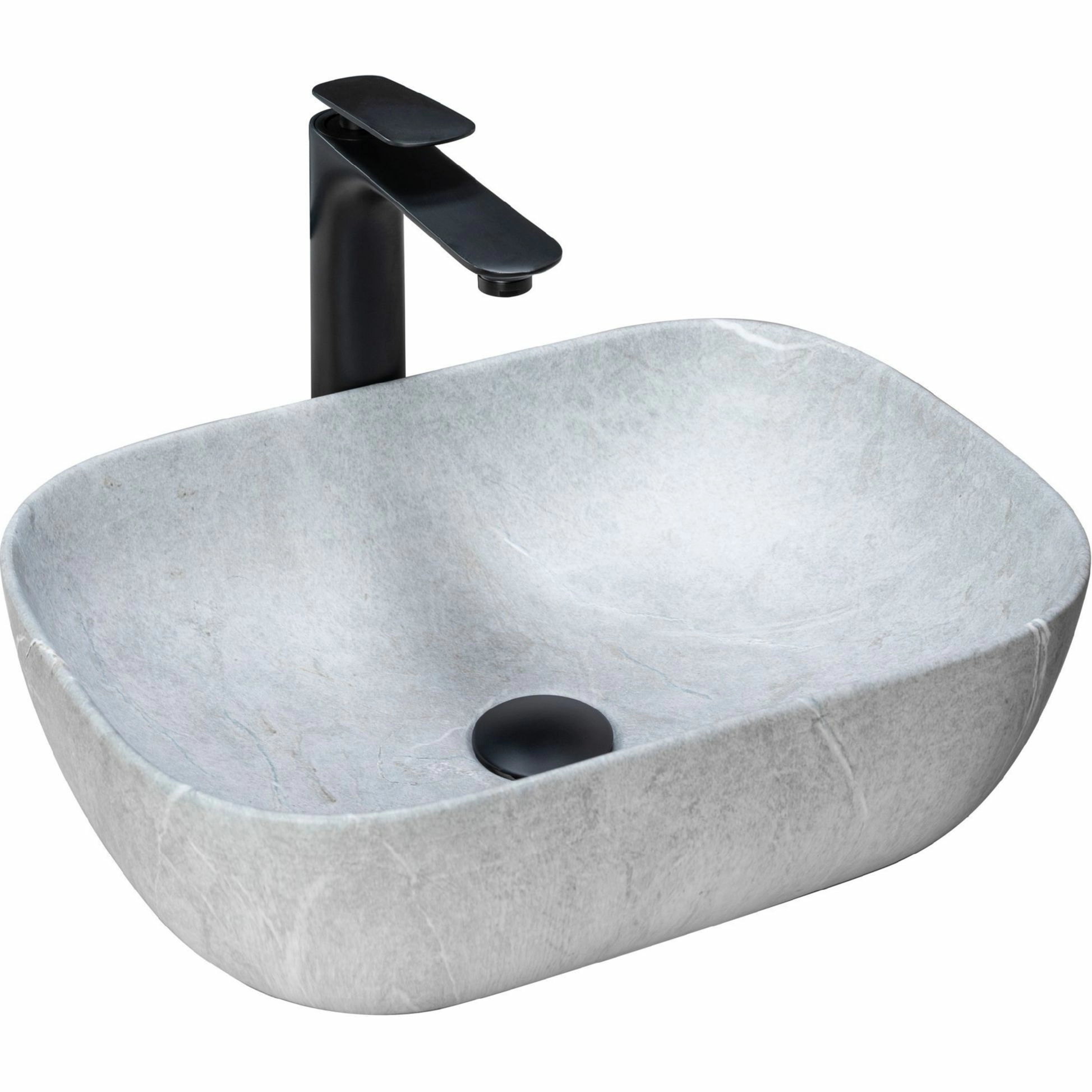 Умывальник Rea Livia Grey Matt 46.5x33.5, REA-U3801