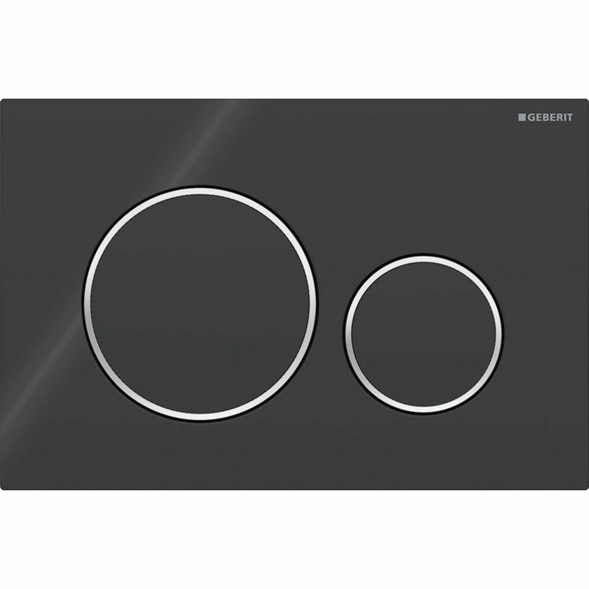Смывная клавиша Geberit Sigma20 черный/черный/хром глянец, 115.882.KM.1