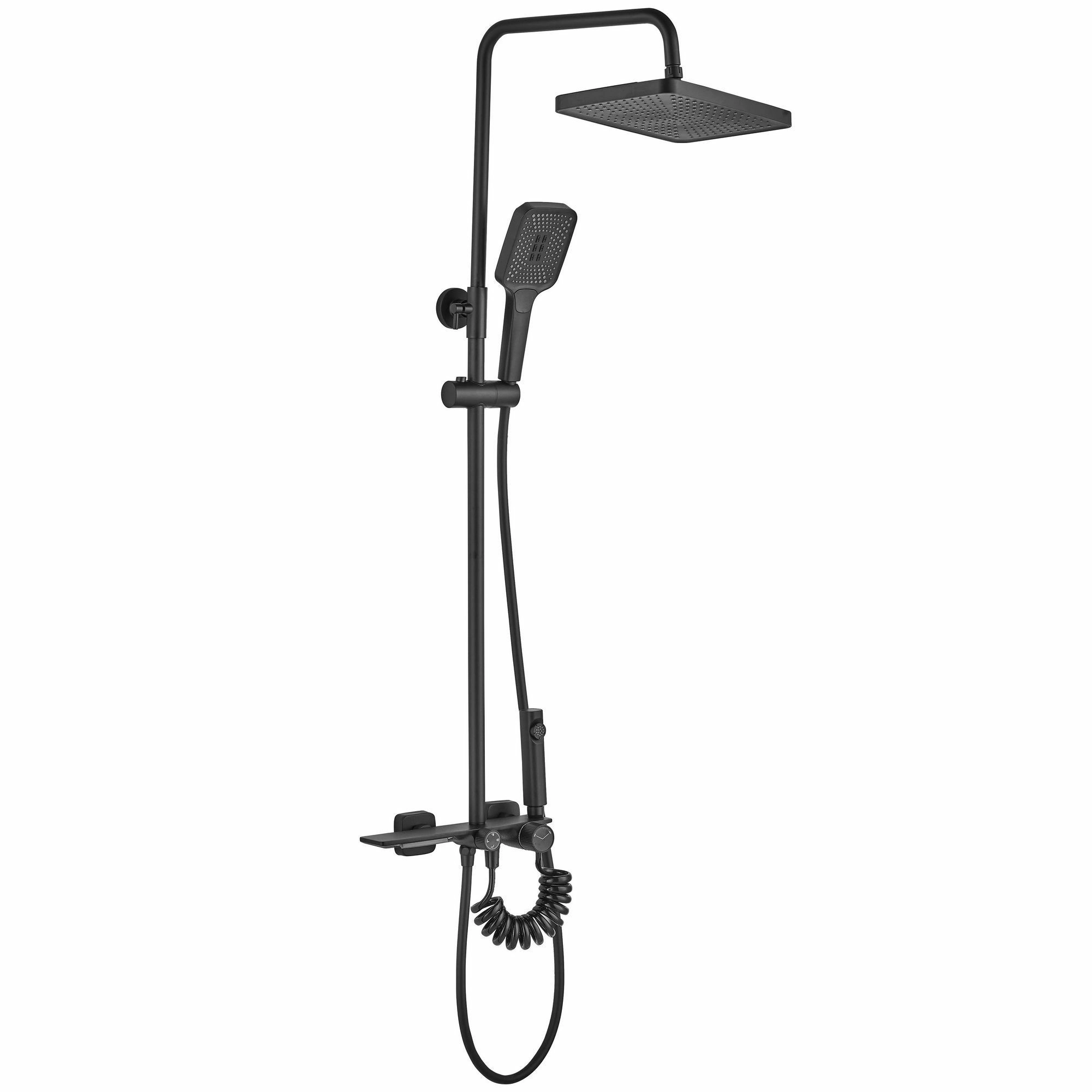 Душевая система Rea Helix Black, REA-P6618