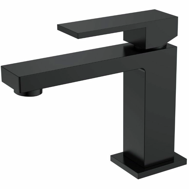 Смеситель для умывальника Boheme Qubic Matt Black, 471-B