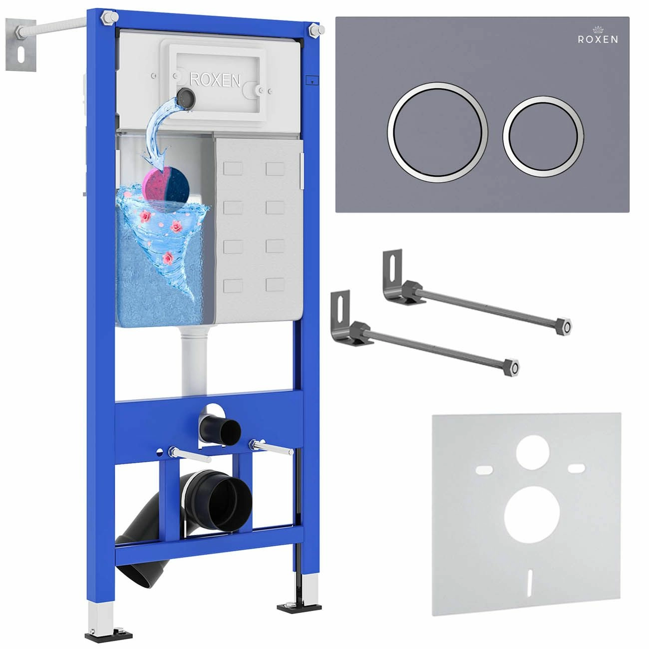 Комплект 4 в 1 Roxen StounFix Dual Fresh, 821002