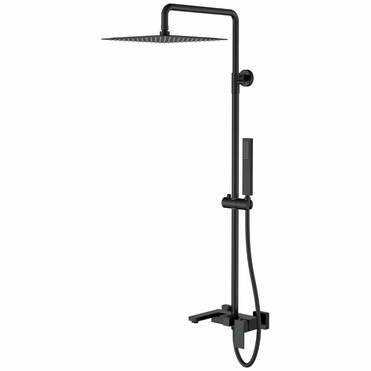 Стойка для душа Boheme Qubic Matt Black, 478-B