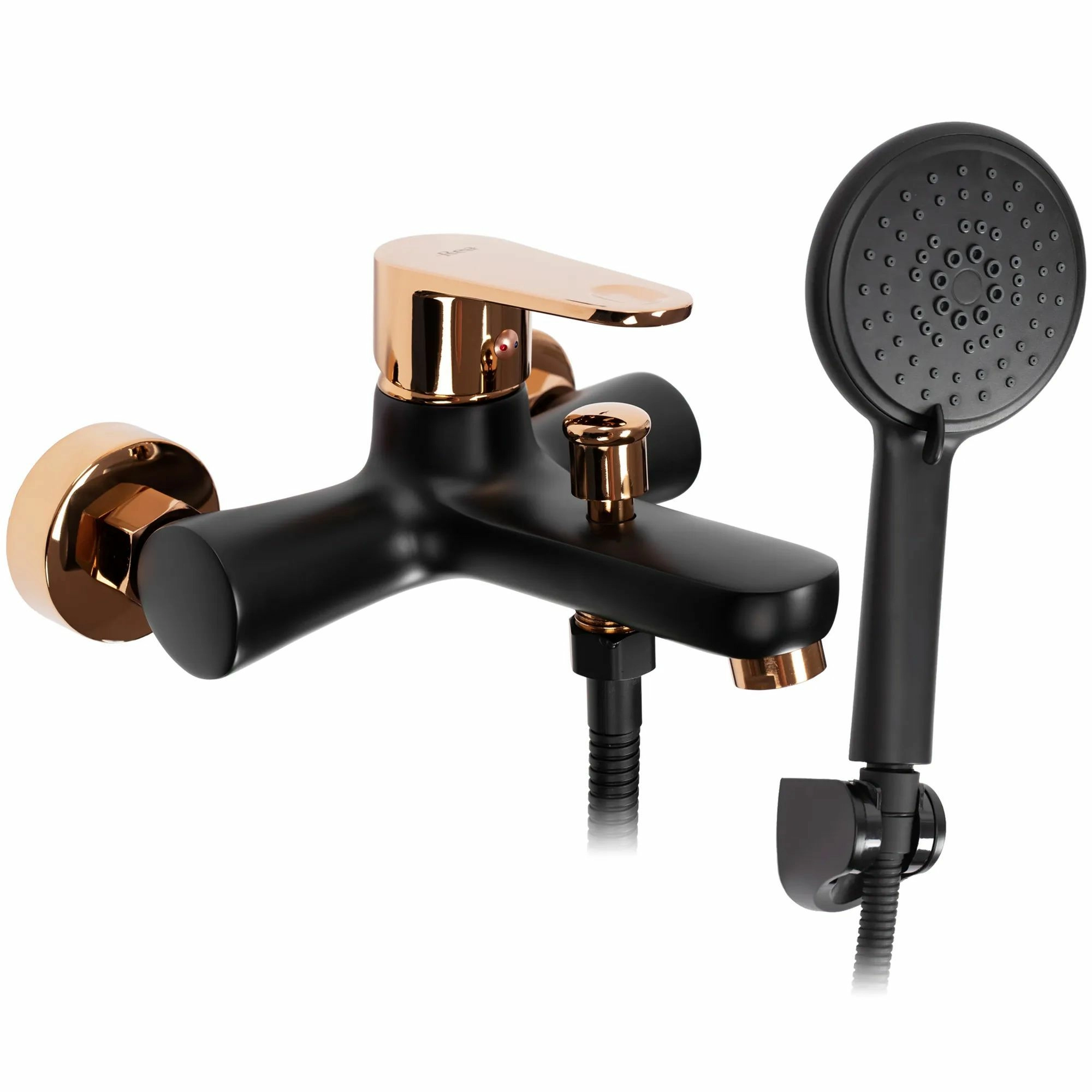 Смеситель для ванны Rea Mild Black/Rose Gold, REA-B4813