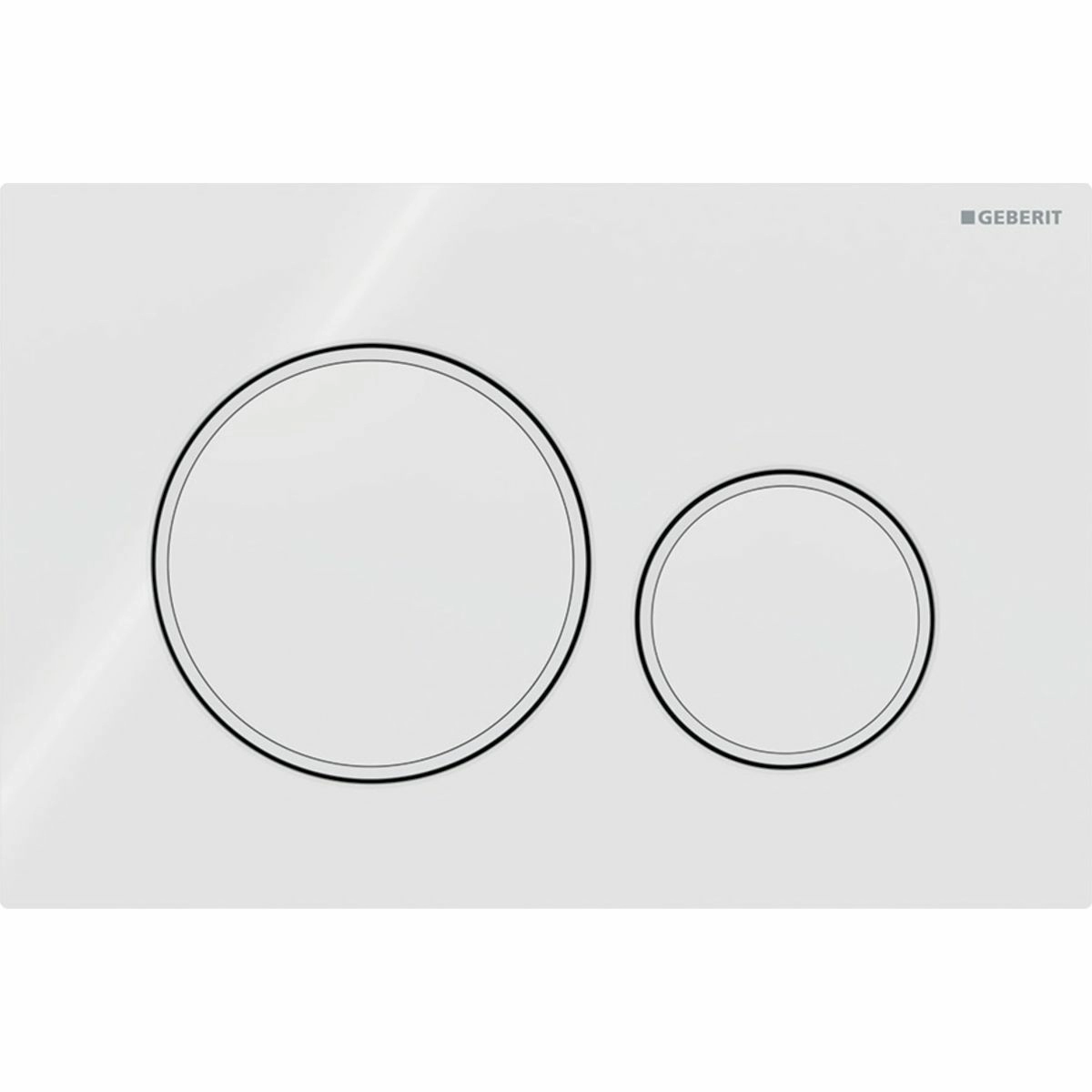 Смывная клавиша Geberit Sigma20 белый/белый матовый, 115.882.11.1