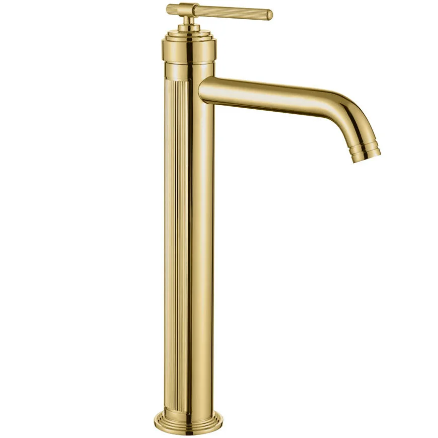Смеситель для умывальника высокий Boheme Eterna Gold, 172-G