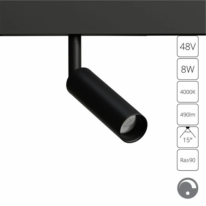 Магнитный трековый светильник Arte Lamp Linea, A4680PL-1BK