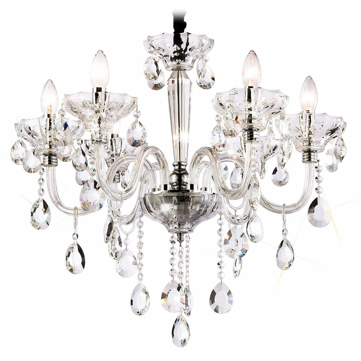 Подвесная классическая люстра с хрусталем Ambrella Traditional Classic, TR4900