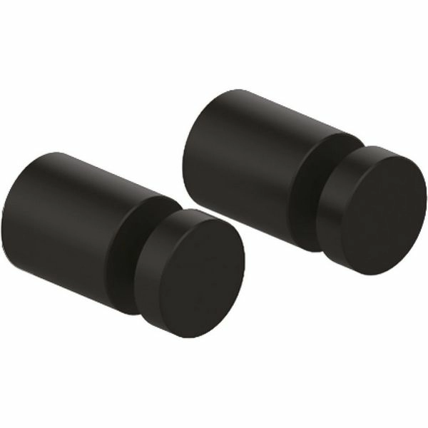 Комплект одинарных крючков черный матовый Iddis Petite, PET2SB1i41