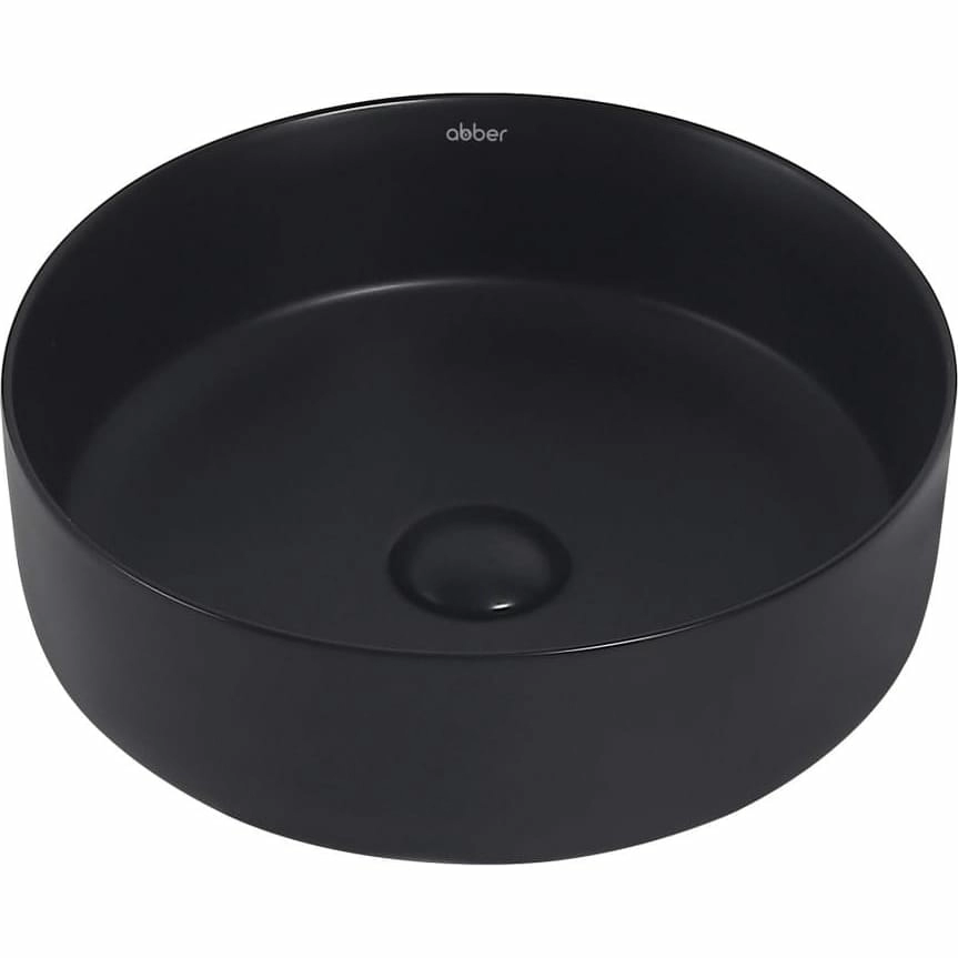 Раковина накладная Abber Bequem 36x36 AC2108MB черная матовая