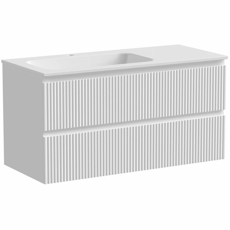 Тумба подвесная Sancos Snob R Bianco 100