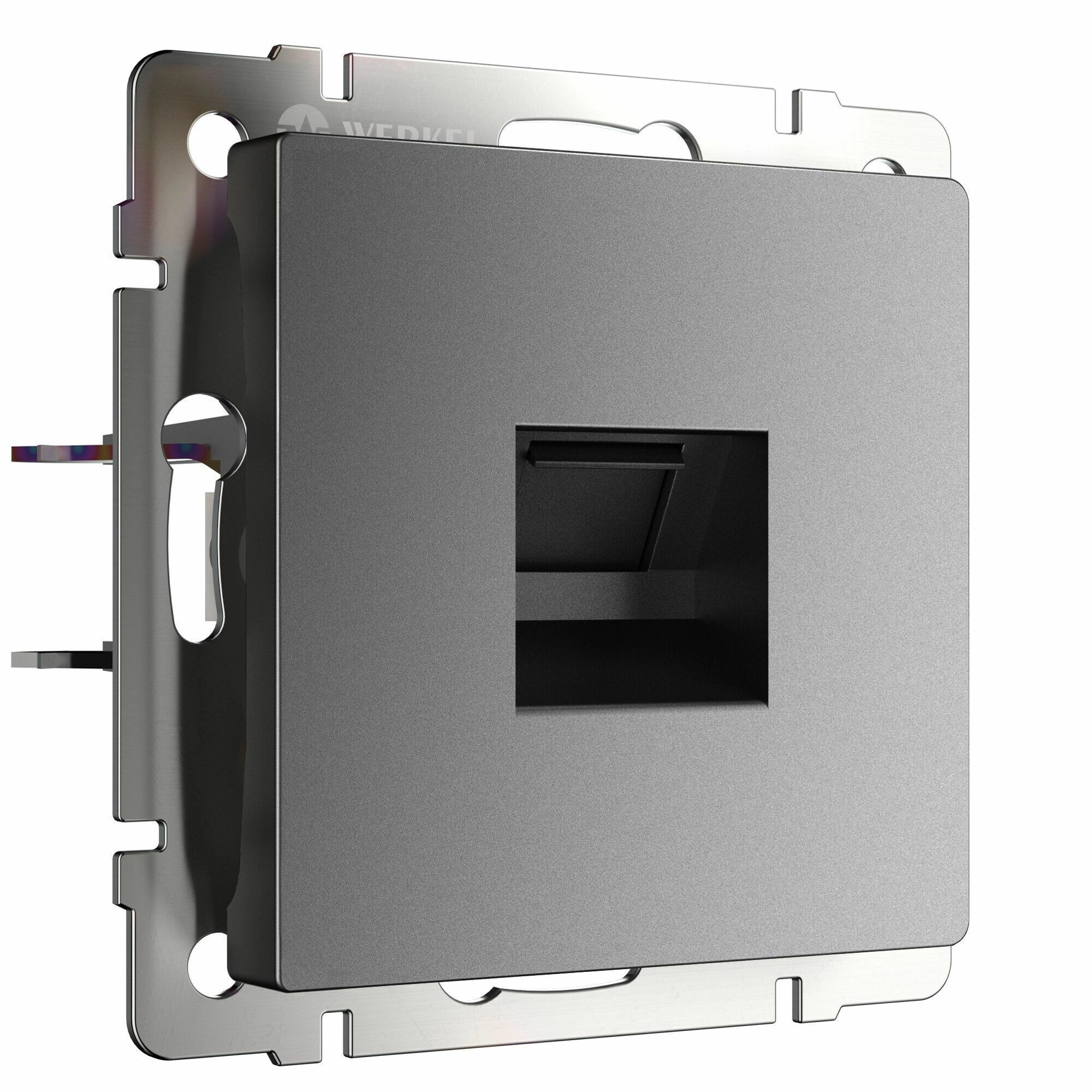 Розетка Ethernet RJ-45 Werkel W1181064 (графит матовый)