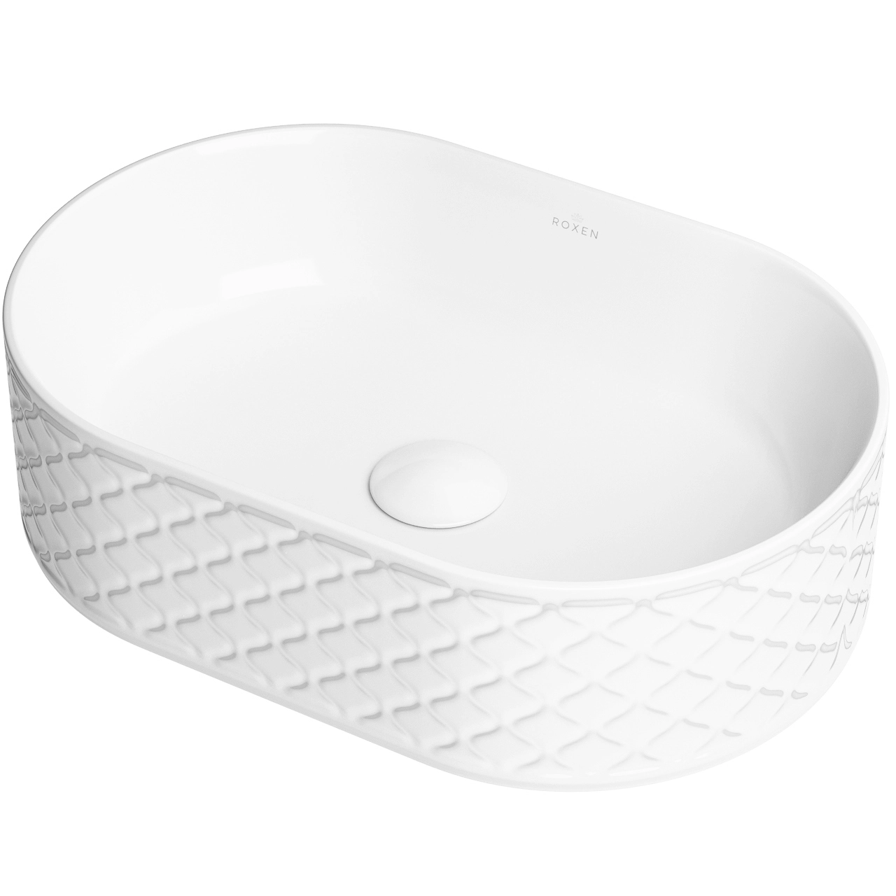 Умывальник накладной Roxen Vine Oval 50x34.5, 570240