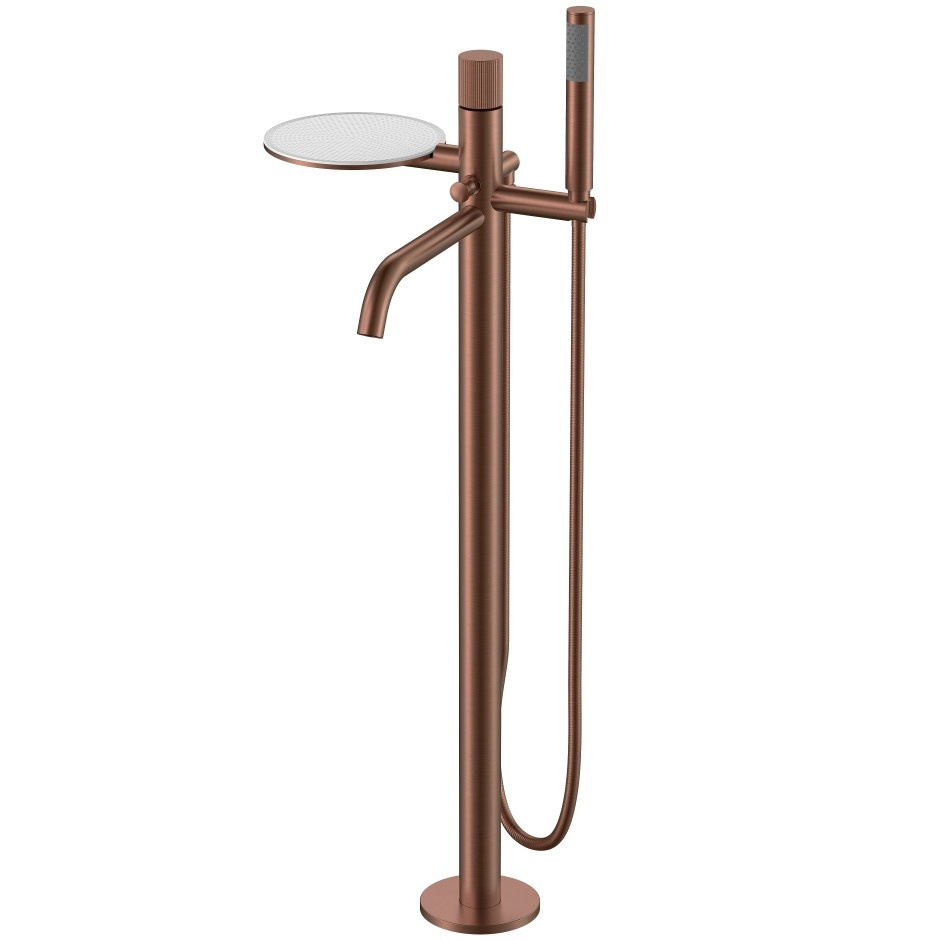 Напольный смеситель для ванны Boheme Stick Linea Bronze Brushed, 129-BRB.3