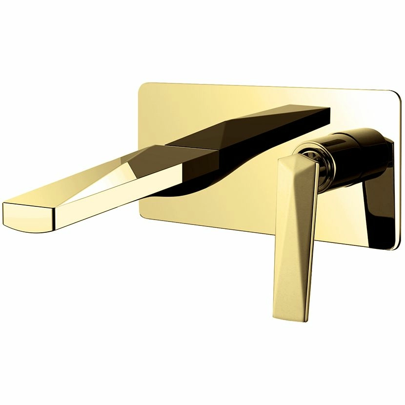 Смеситель для умывальника из стены Boheme Venturo Gold, 385
