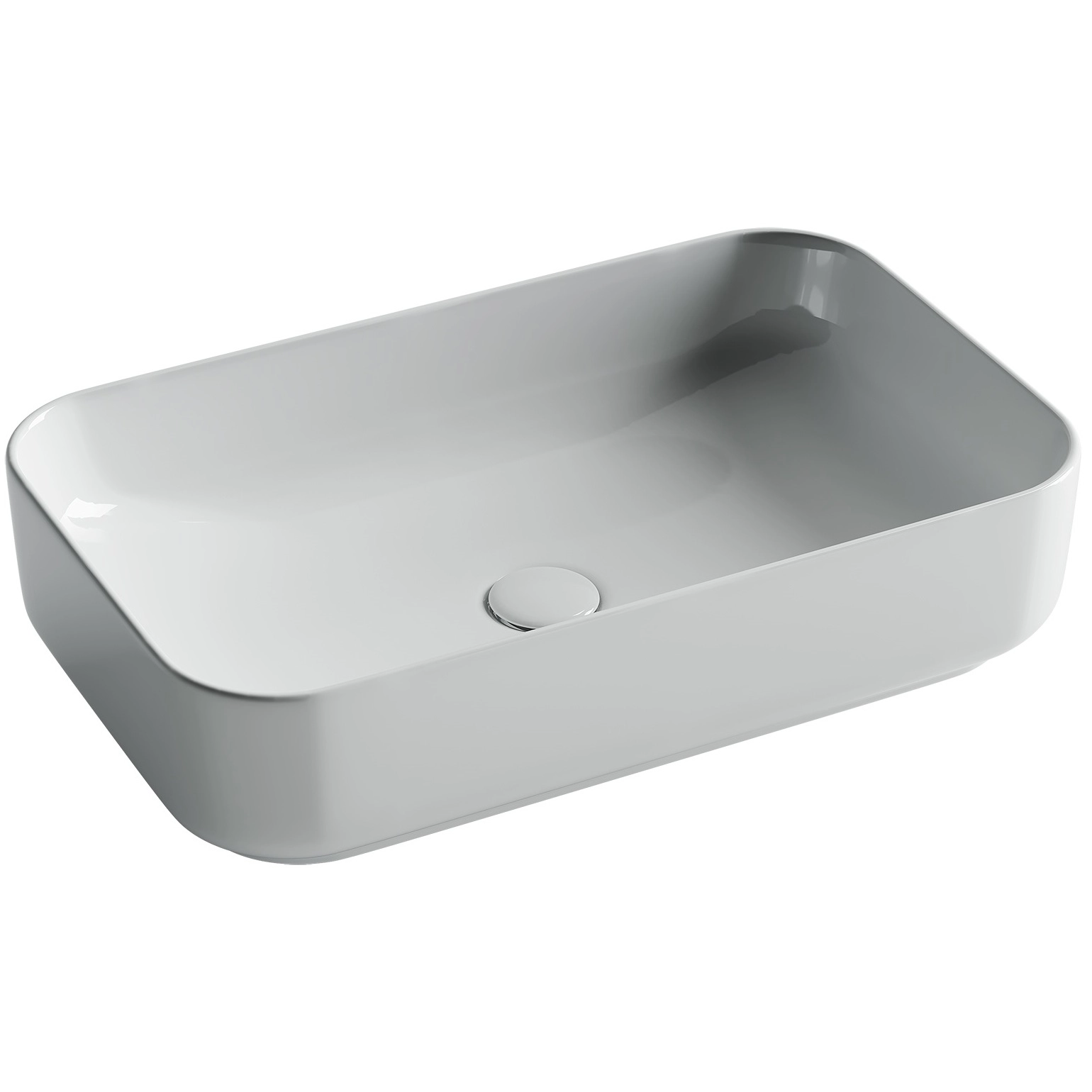 Умывальник чаша накладная прямоугольная CeramicaNova Element 60x37, CN5044