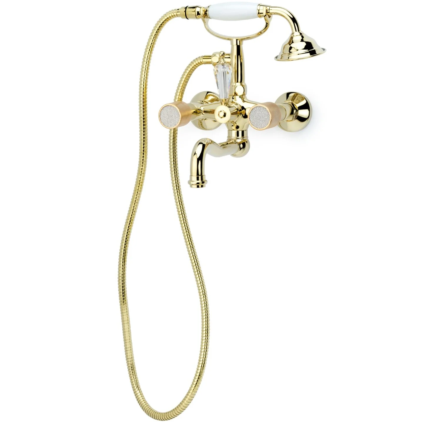 Смеситель для ванны Boheme Royal Crystal Gold, 293