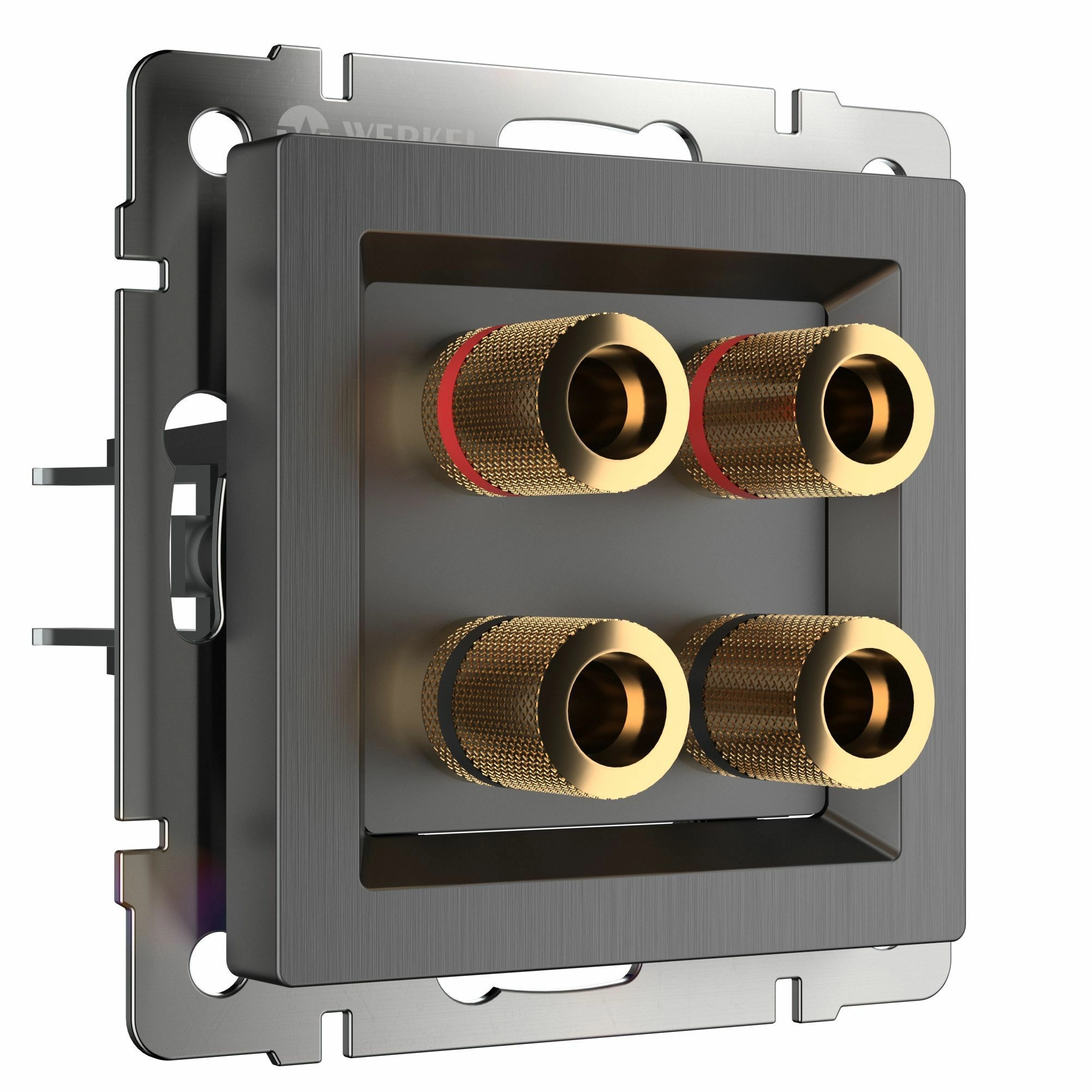 Акустическая розетка Werkel W1185004 (графит рифленый)