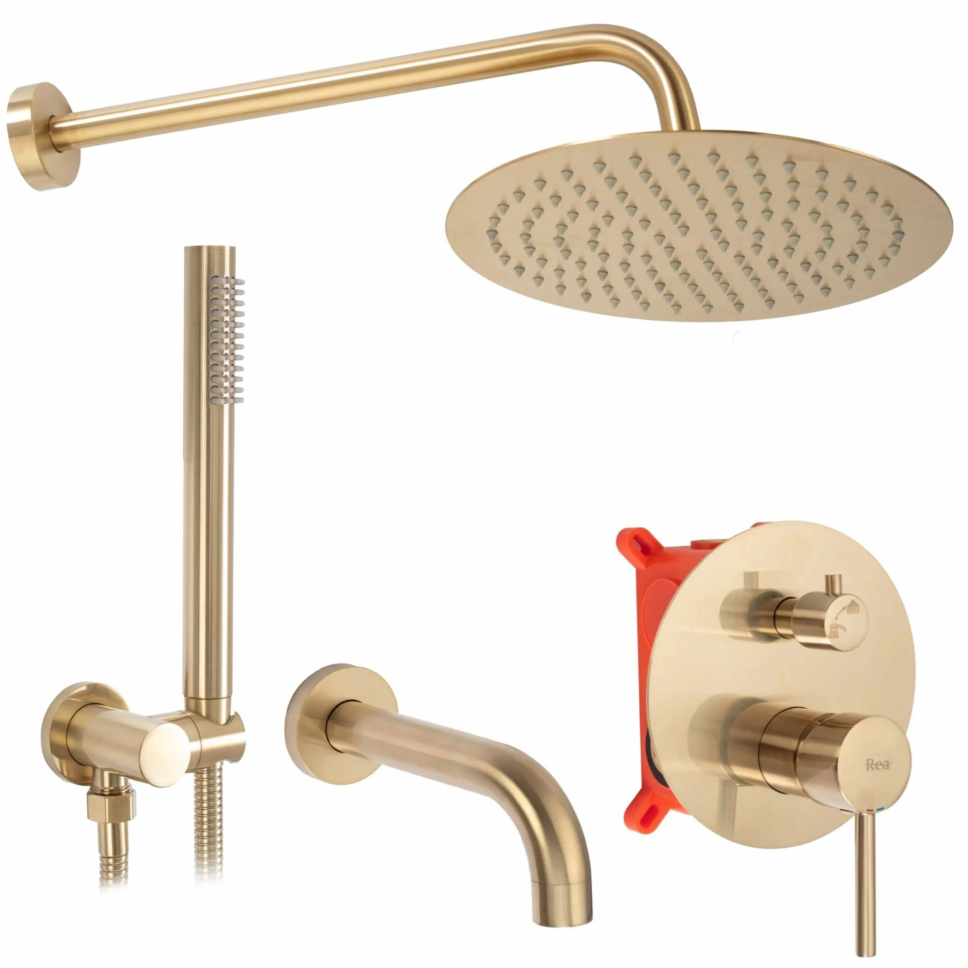 Душевая система Rea Lungo Matt Gold, REA-P6609