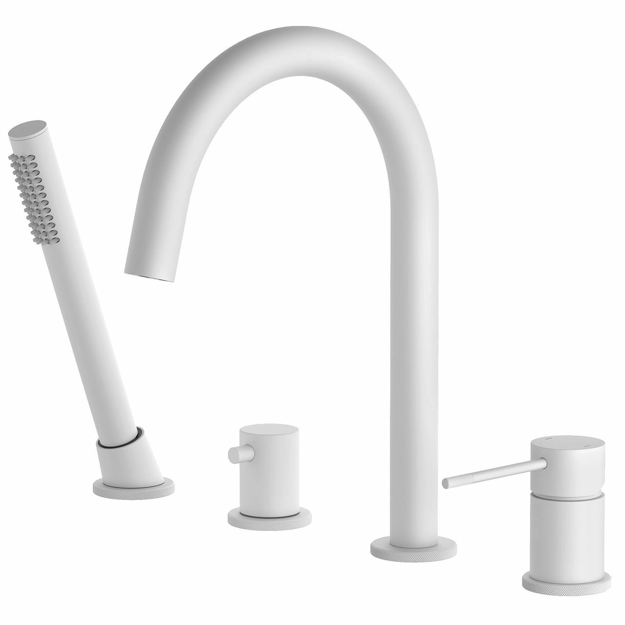Смеситель для ванны с душем врезной Timo Saona Matte White, 2320/16Y