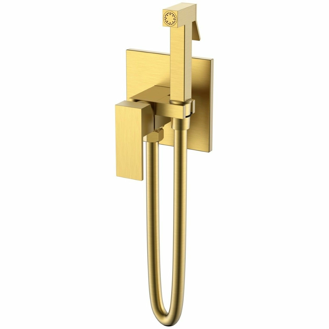 Смеситель гигиенический Boheme Qubic Matt Gold, 477-MG