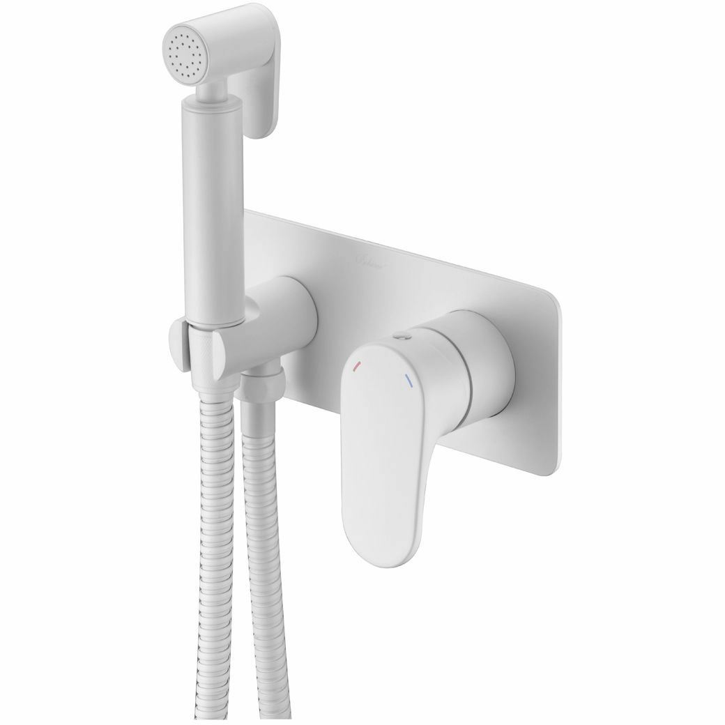 Гигиенический душ со смесителем Boheme Spectre Matt White, 457-MW