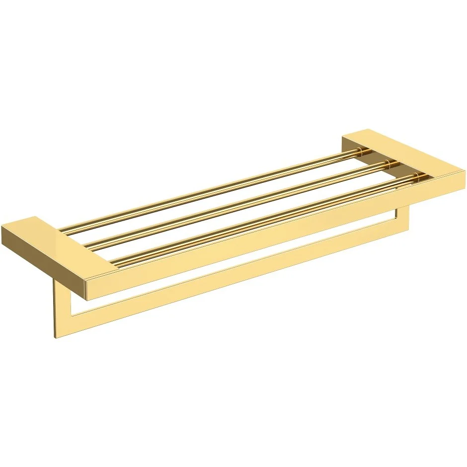 Полка для полотенец Boheme Qubic Gold, 10737-G