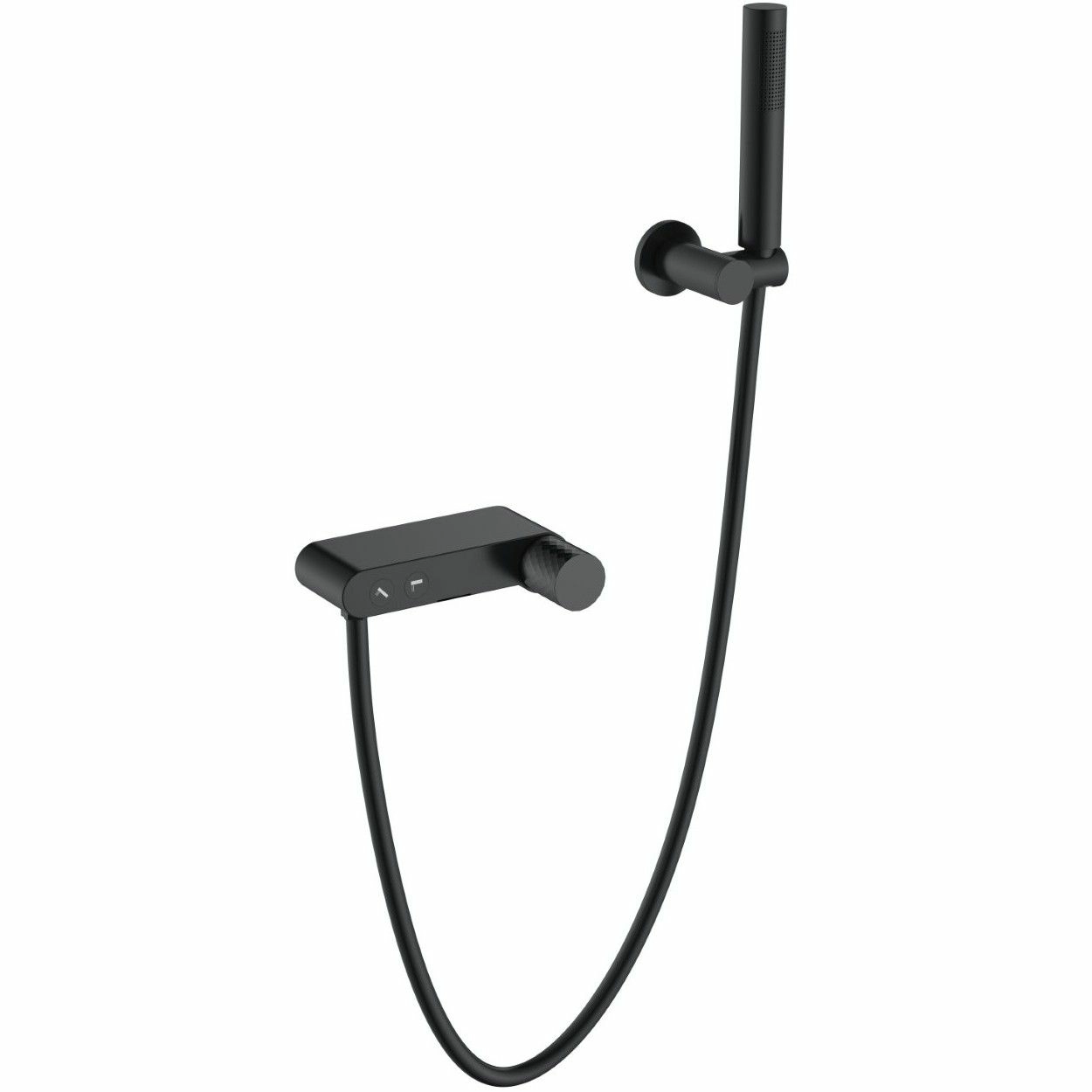 Смеситель для ванны Boheme Stick Diamond Black, 123-BB