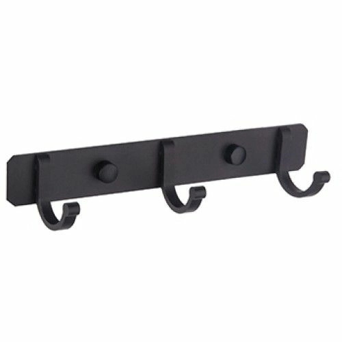 Планка с 3 неподвижными крючками (черный) Ledeme L5516-3