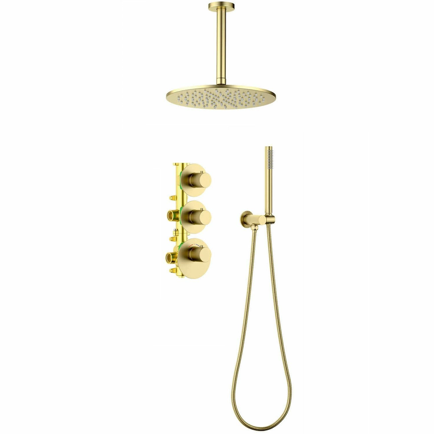 Душевая система встроенная с термостатом Timo Saona Brushed Gold, SX-2399/17SM