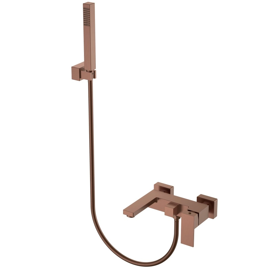 Смеситель для ванны Boheme Qubic Bronze Brushed, 473-BRB