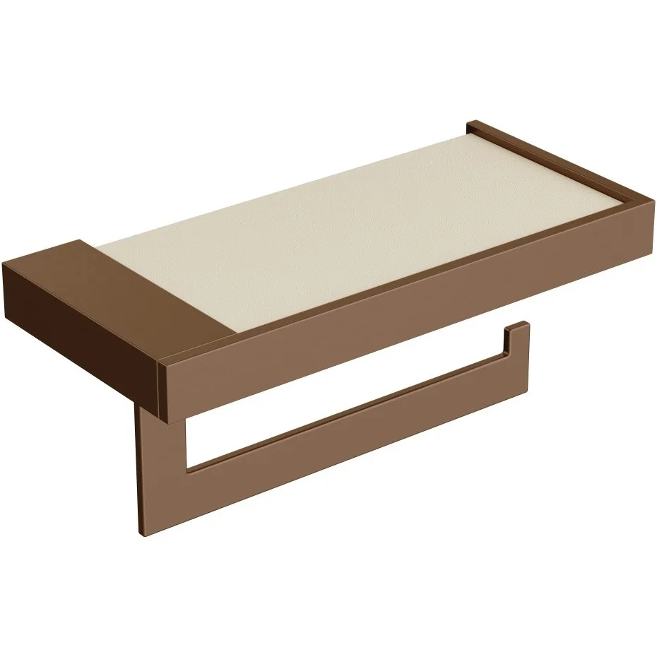 Держатель туалетной бумаги Boheme Qubic Bronze Brushed, 10721-BRB