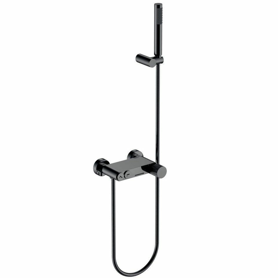Смеситель для ванны Boheme Stick Linea Shine Gun Metall, 123-SGM.3