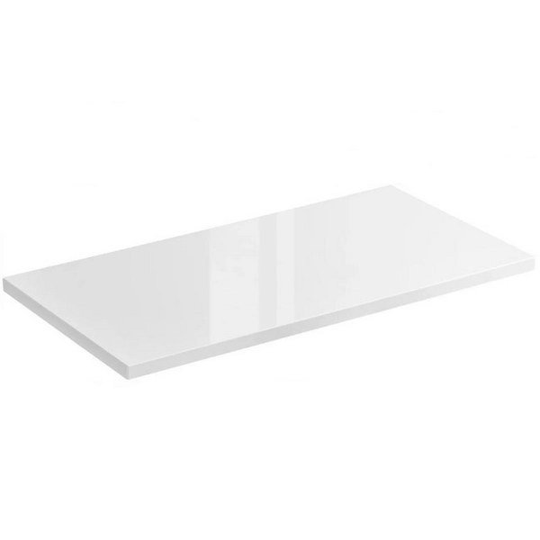 Столешница из акрилового камня Vela 80x48.5x1.2 (белый глянец), ST84676