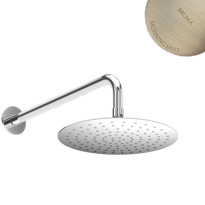 Душевая лейка Ø250 мм с настенным держателем Bruma BlueR 145 526 4MM Morning Mist, 1455264MM