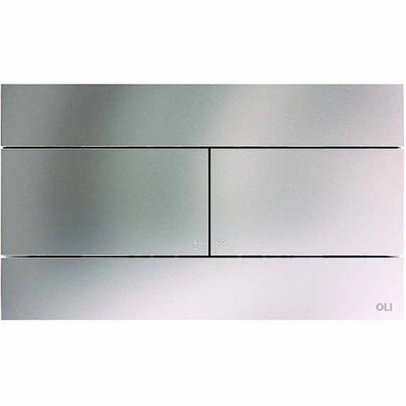 Кнопка смыва механическая OLI Slim Inox (нержавеющая сталь), 57141
