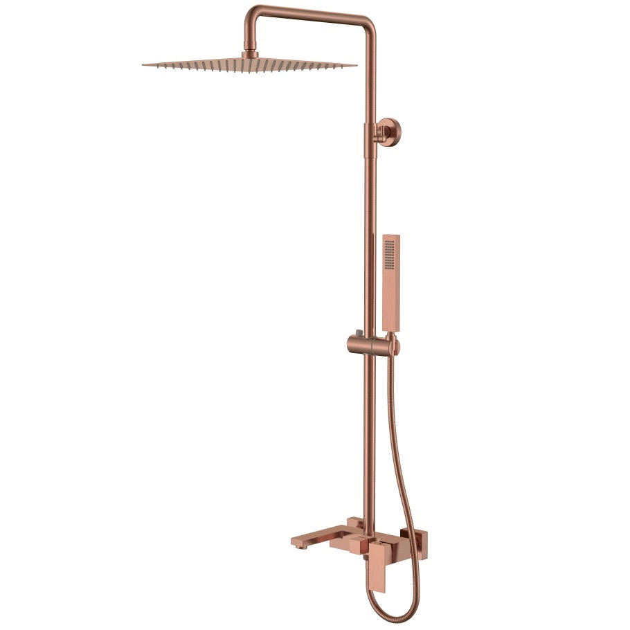 Стойка для душа Boheme Qubic Copper Brushed, 478-CB