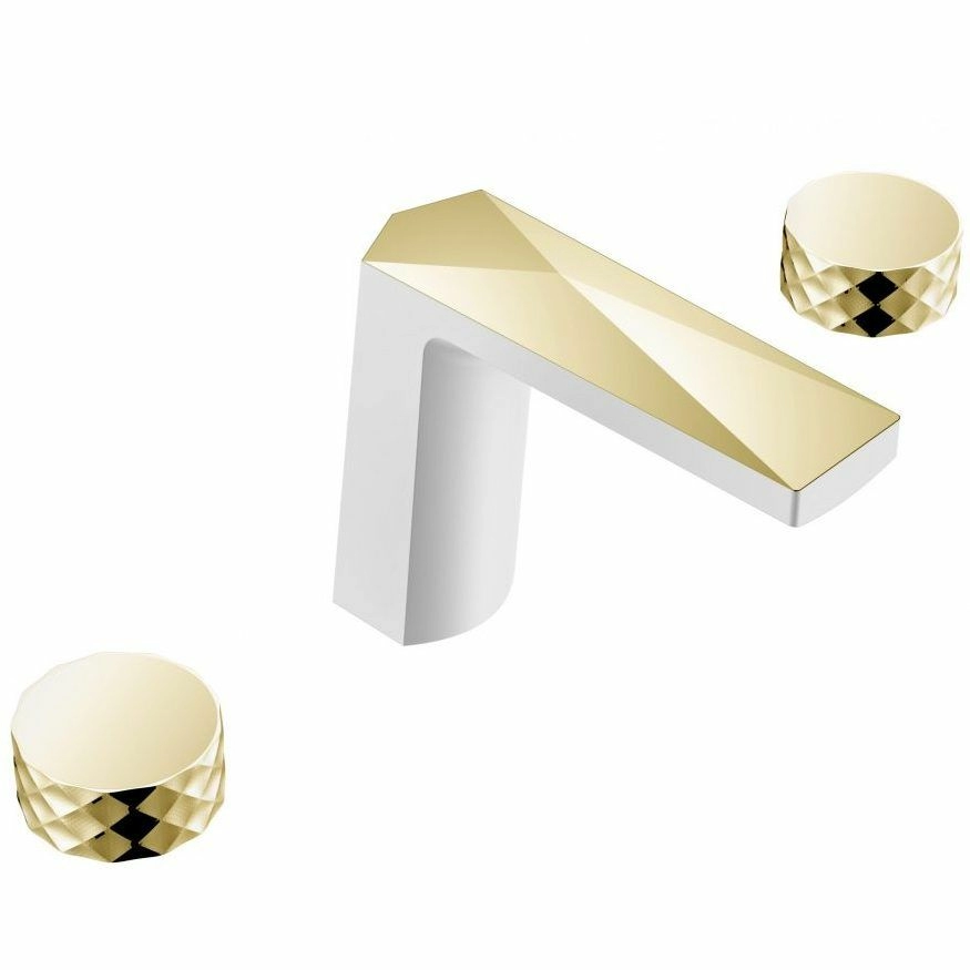 Смеситель врезной Boheme Venturo Diamond White/Gold, 150-WG-DIAMOND