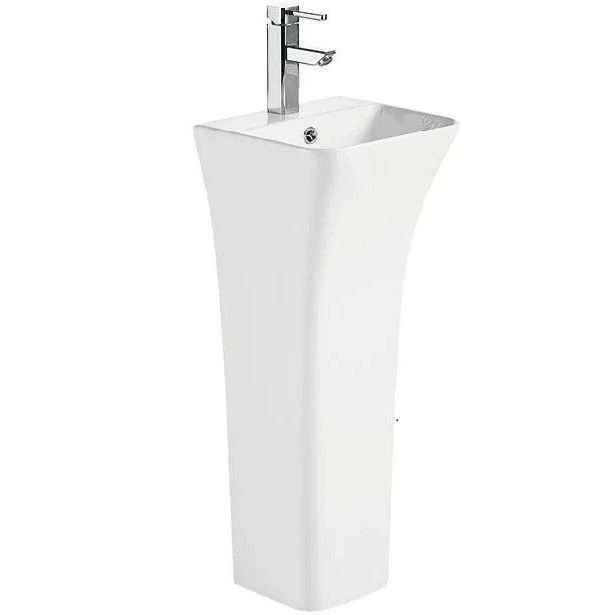 Раковина напольная WeltWasser 34x34, WW LEERBACH 3434 GL-WT