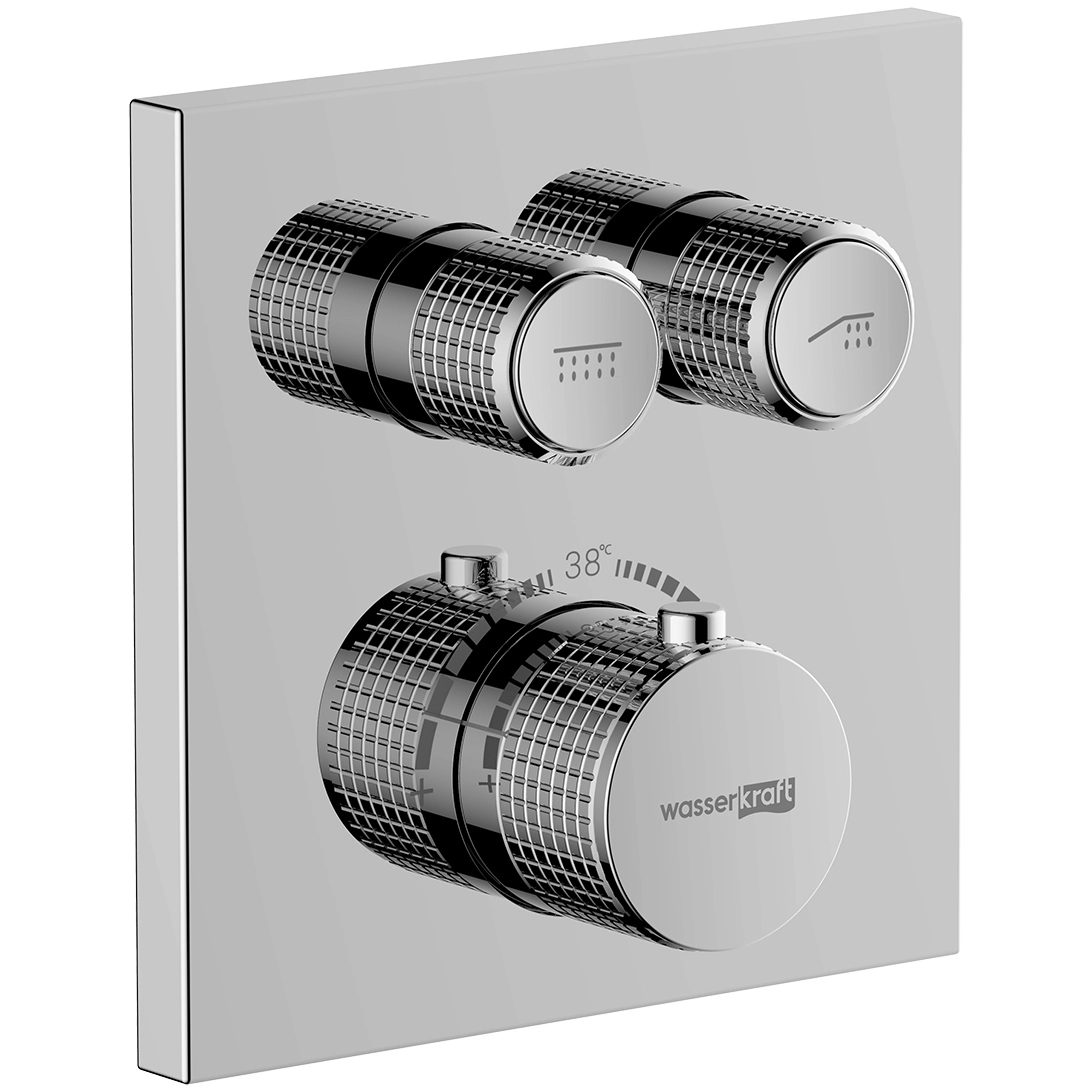 Термостатический смеситель для ванны и душа WasserKRAFT Dinkel, 5848 Thermo