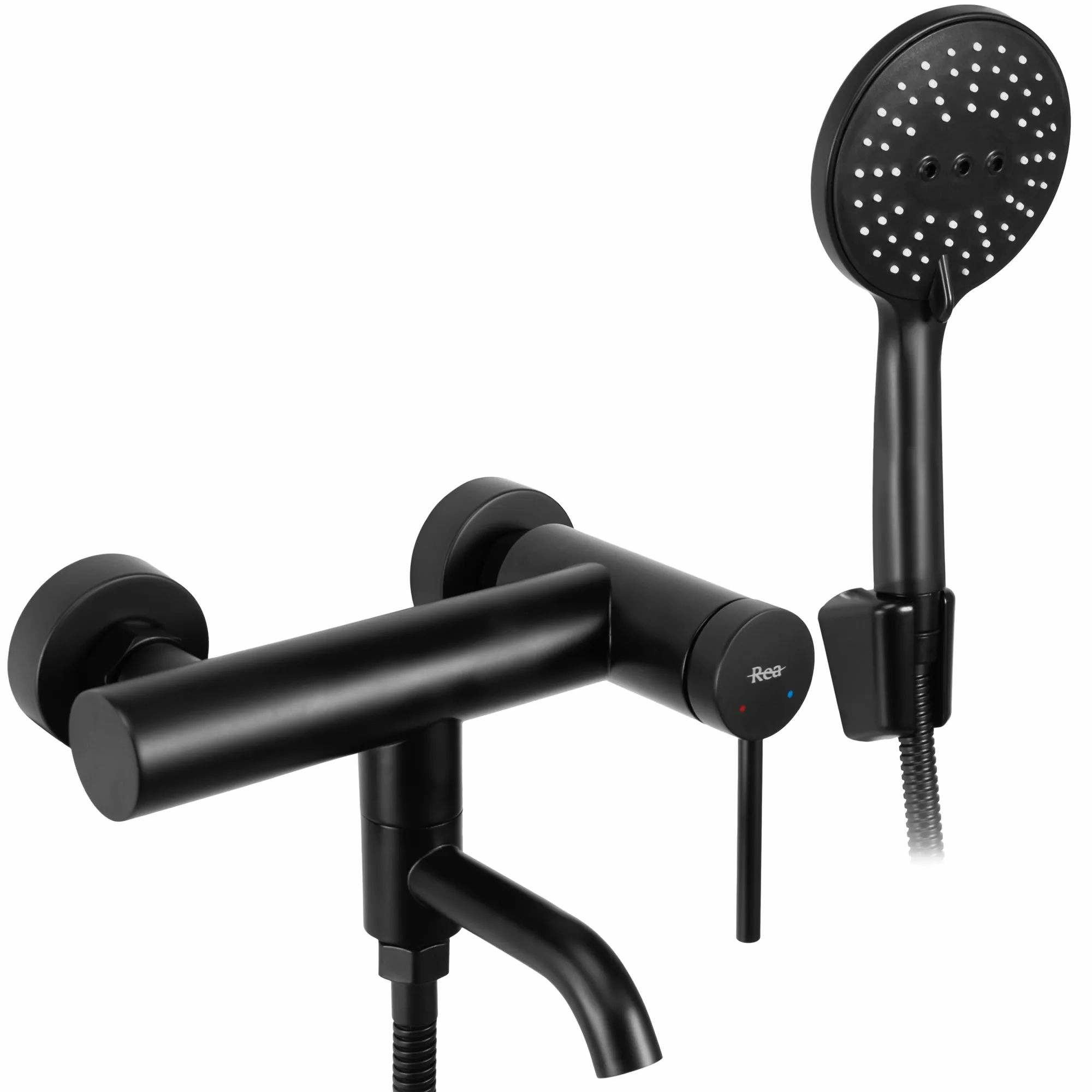 Смеситель для ванны Rea Clif Black, REA-B4240