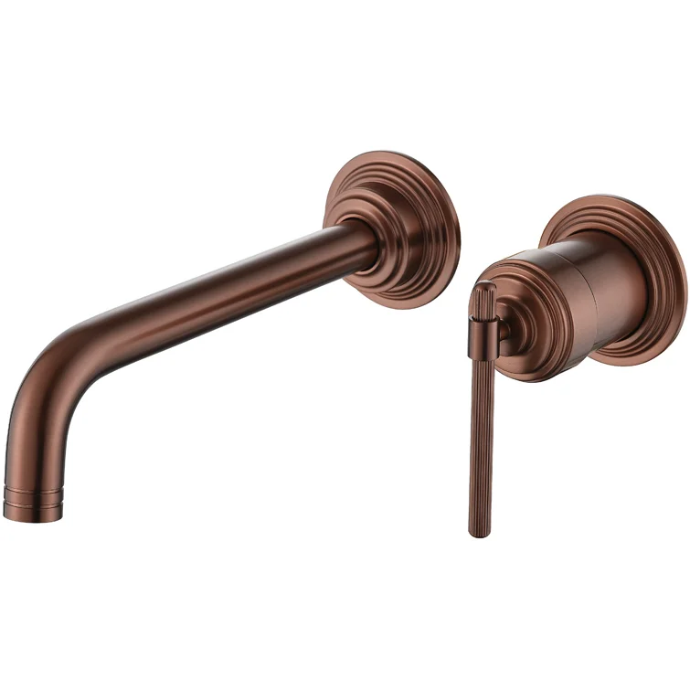 Смеситель для умывальника из стены Boheme Eterna Copper Brushed, 175-CB