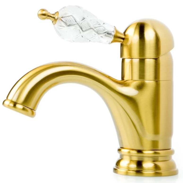 Смеситель для умывальника Boheme Crystal Bronze, 301