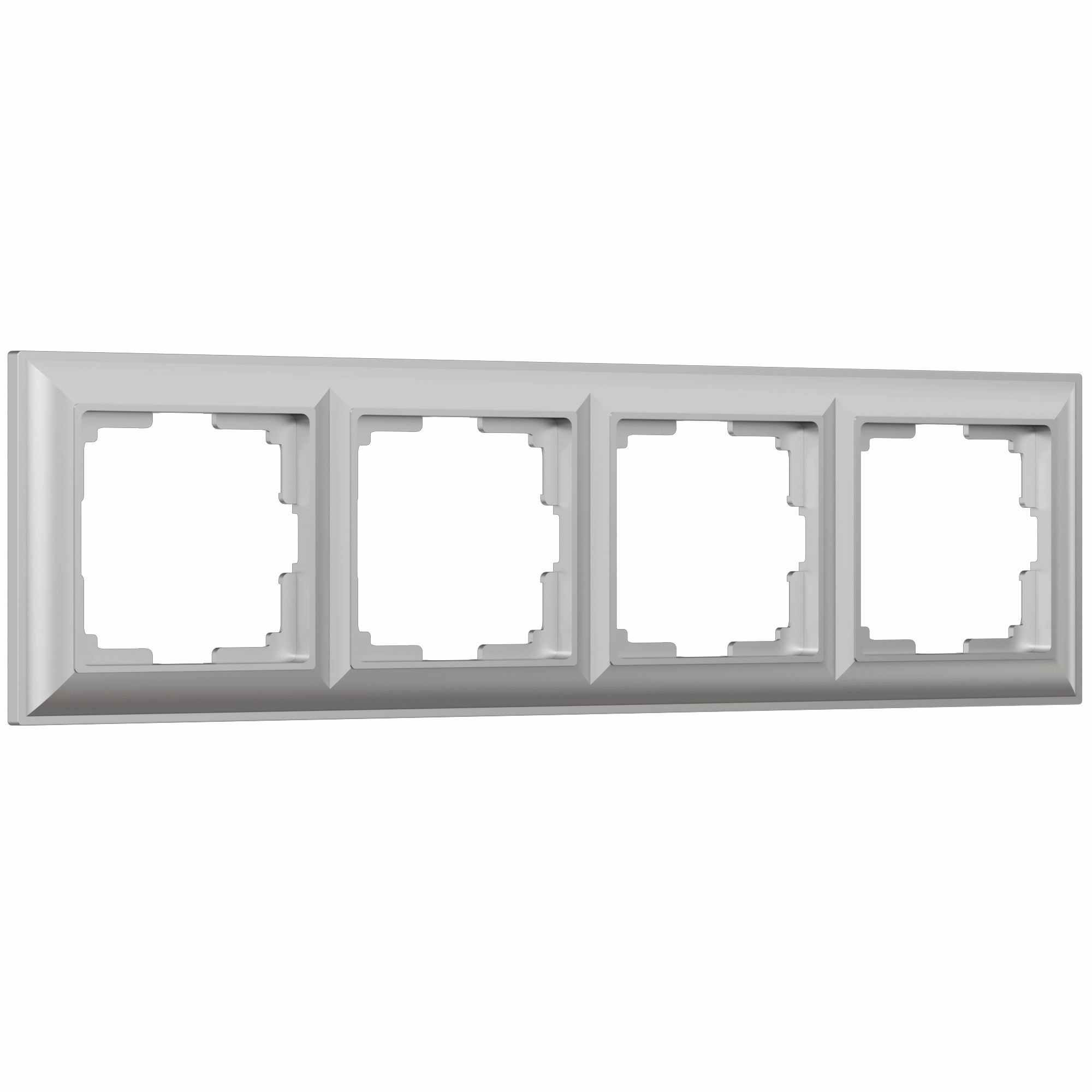 Рамка на 4 поста Werkel Fiore W0042206 (серебряный)