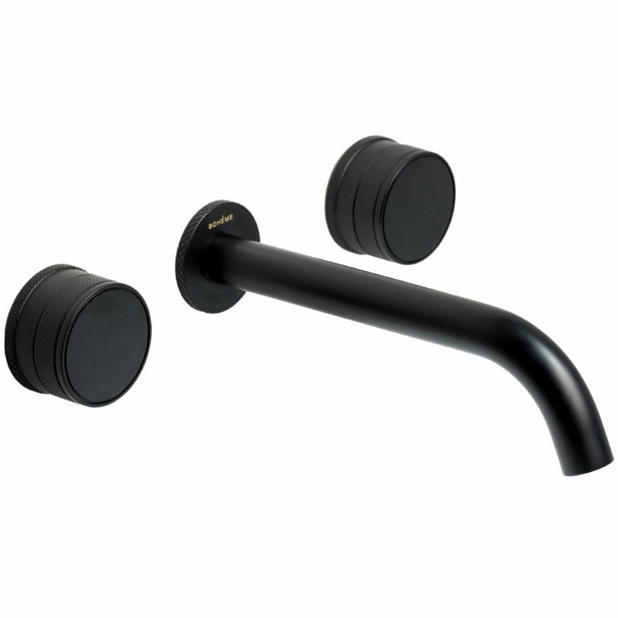 Смеситель из стены на 3 отверстия Boheme Prestige Black, 152-2-B-PR