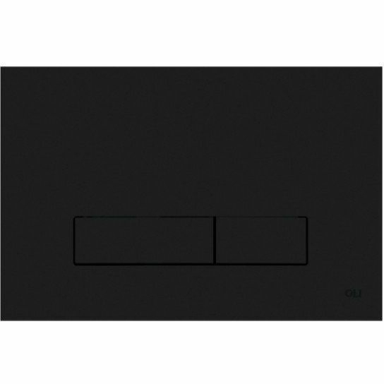 Кнопка смыва механическая OLI Narrow черная Soft-Touch, 152942