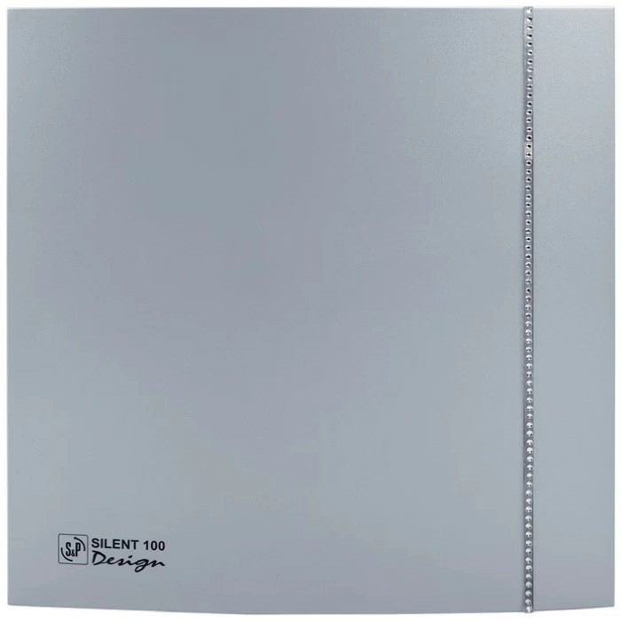 Вентилятор S&P SILENT-100 CZ SILVER DESIGN Swarovsky